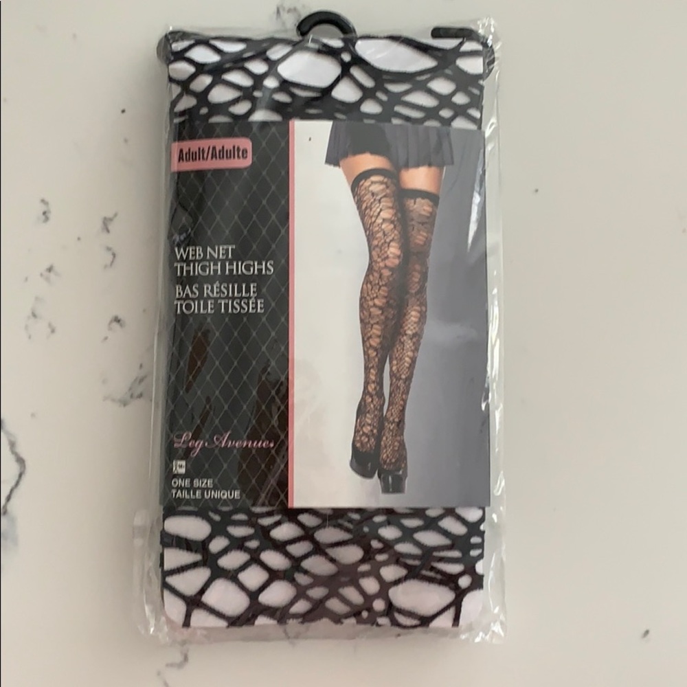 Web net thigh highs